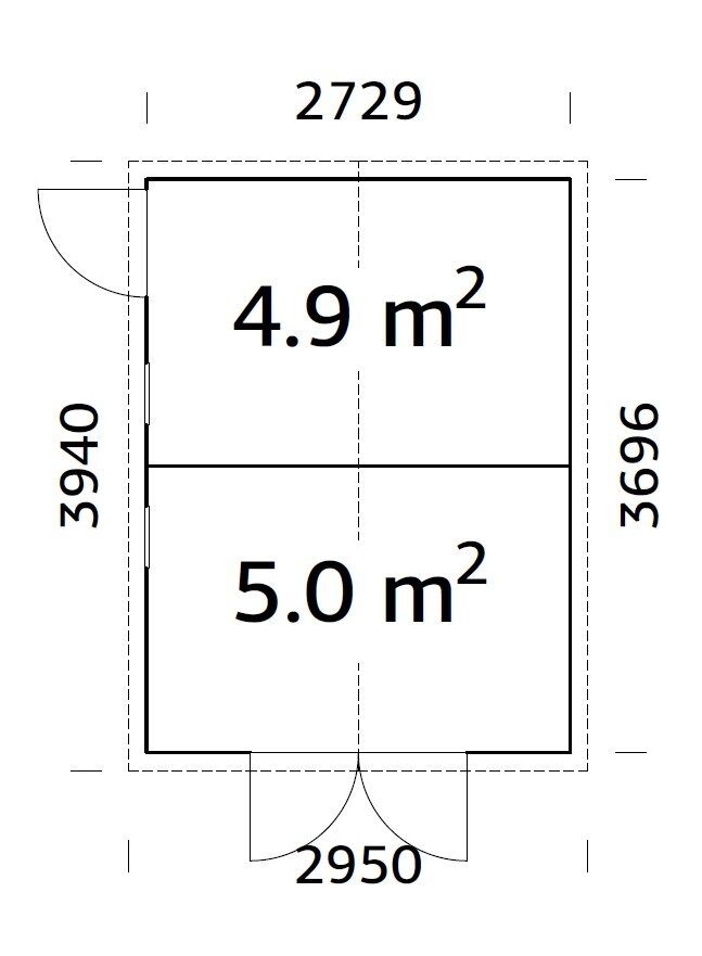 Palmako Gerätehaus Dan 9,9 m²