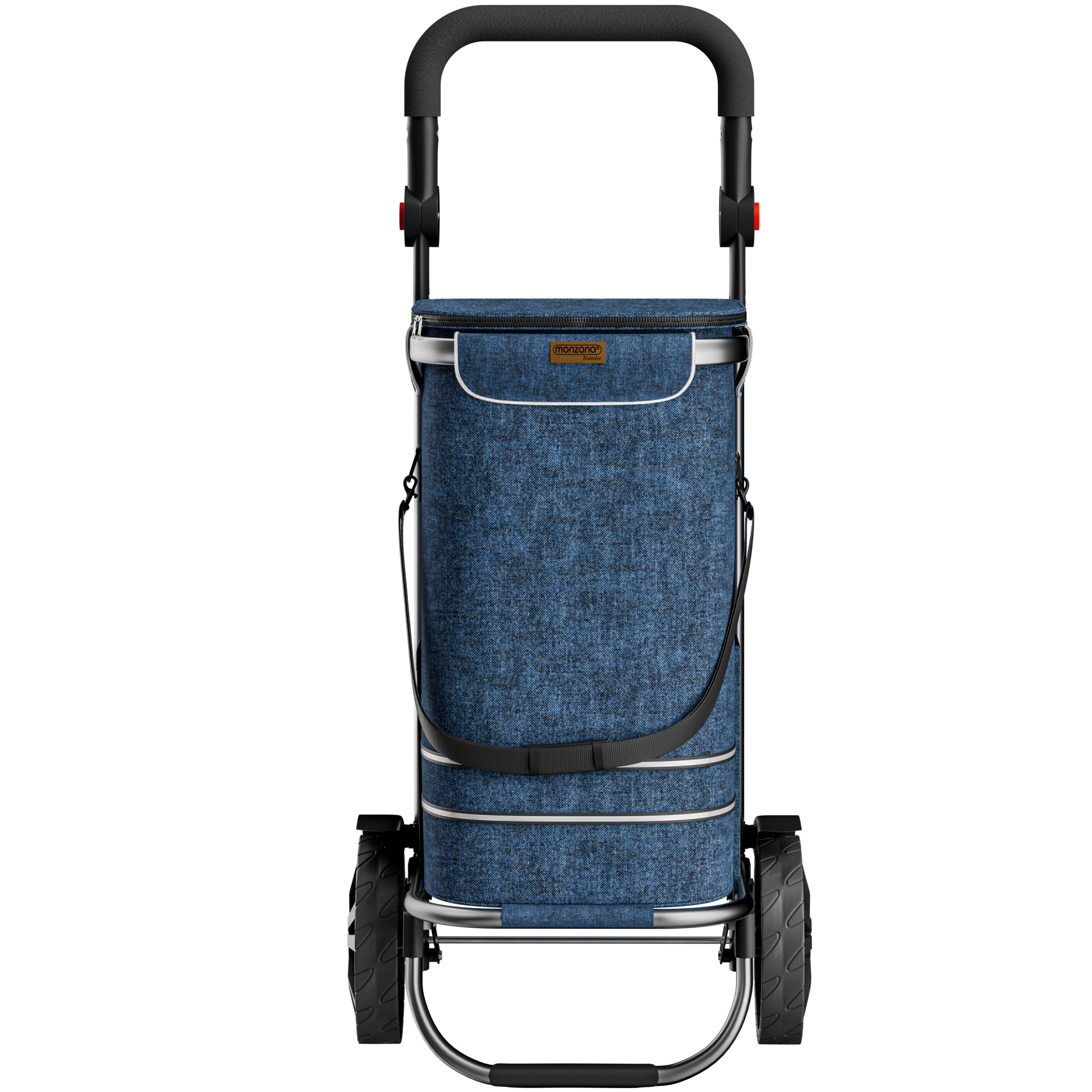 Einkaufstrolley Blau Alu 56L 31x24x54cm