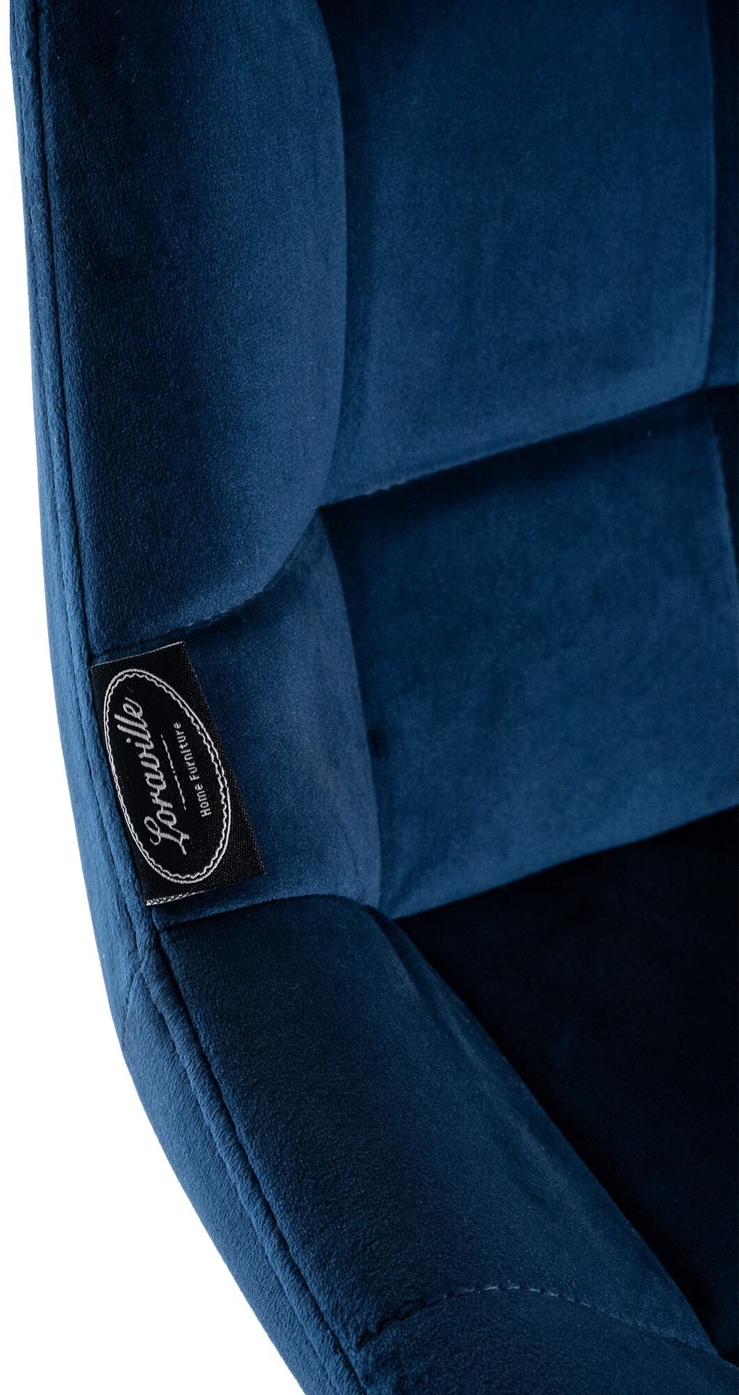 Barhocker Weston Schwenkbar Samt, blau