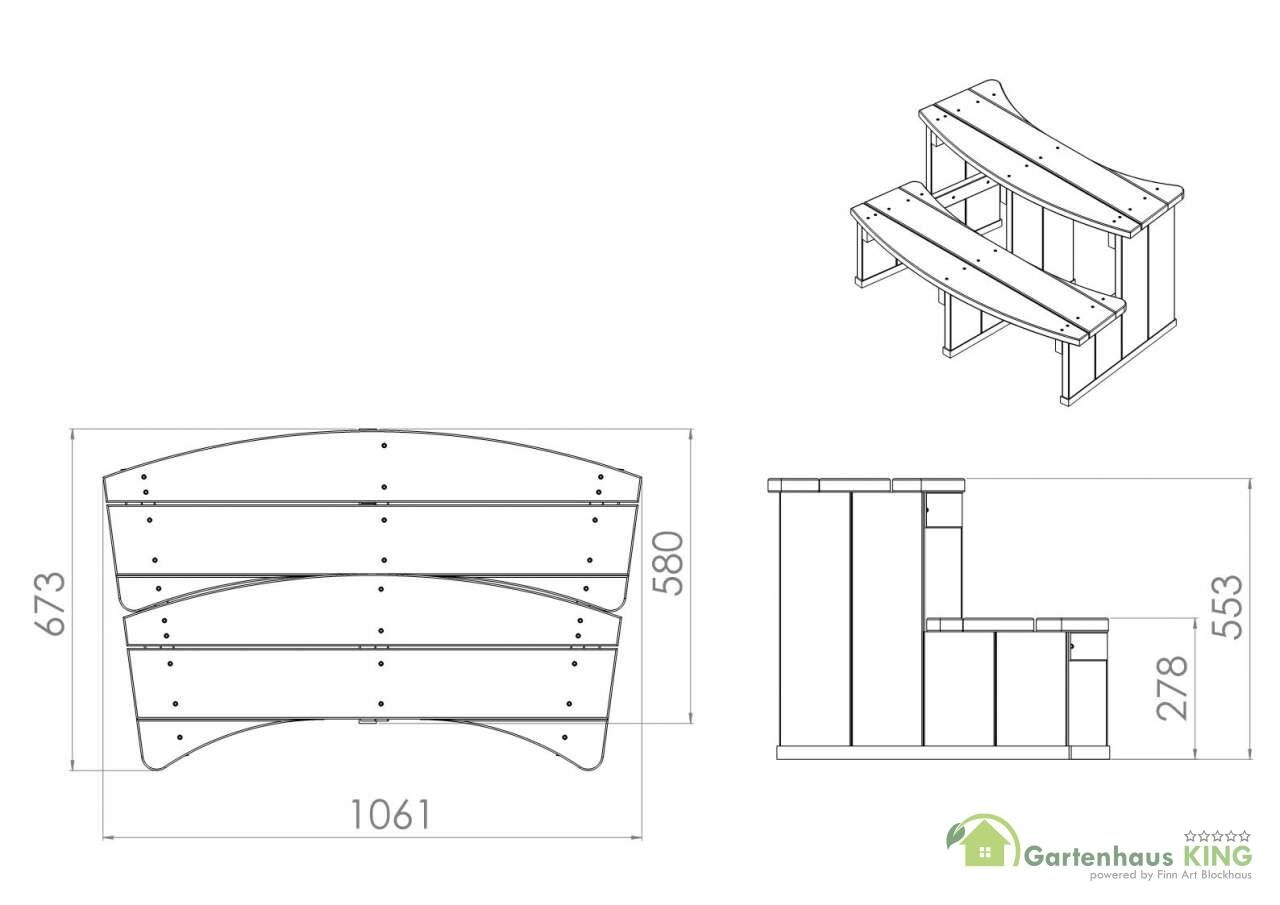 Thermoholz Treppe Extrabreit