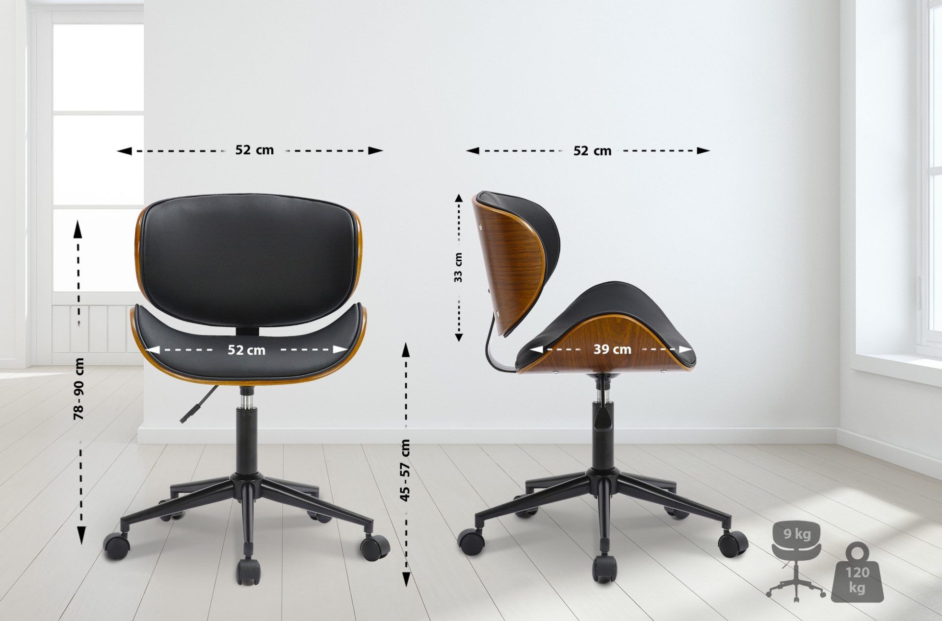 Bürostuhl Sammy, schwarz