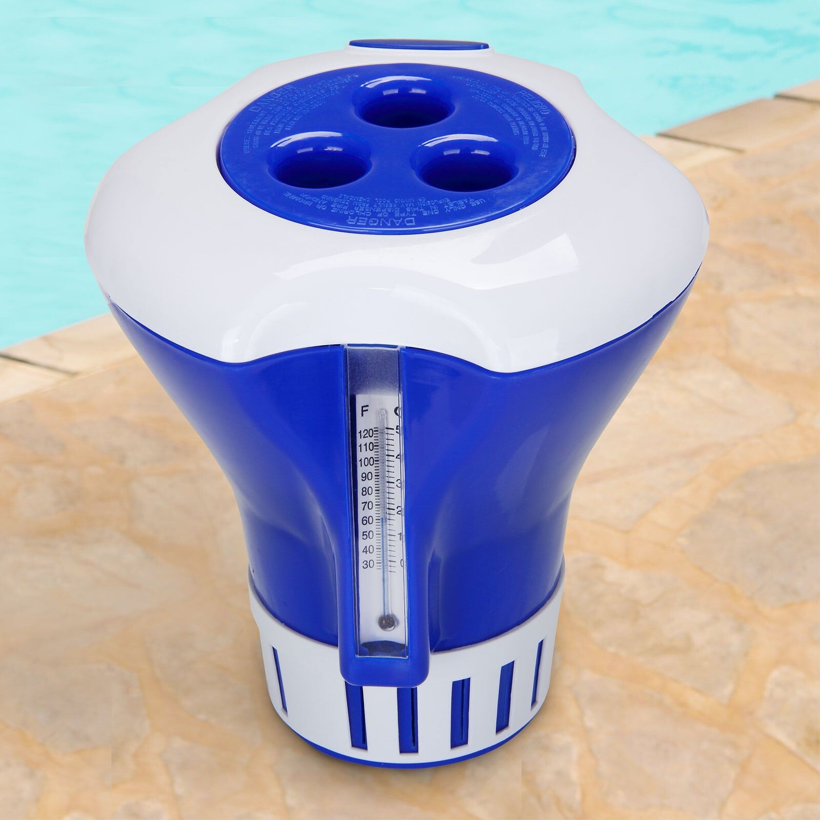 Chlordosierer Ø17cm Blau/Weiß