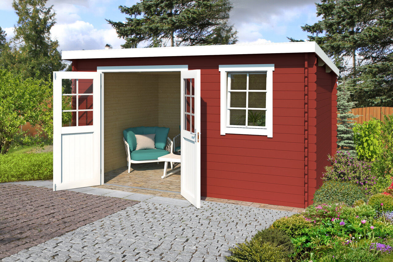 Lasita Maja Gartenhaus Amira 230 schwedenrot