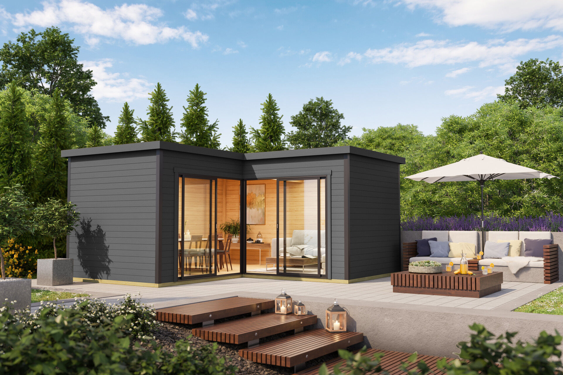 Lasita Maja Gartenhaus Domeo 6