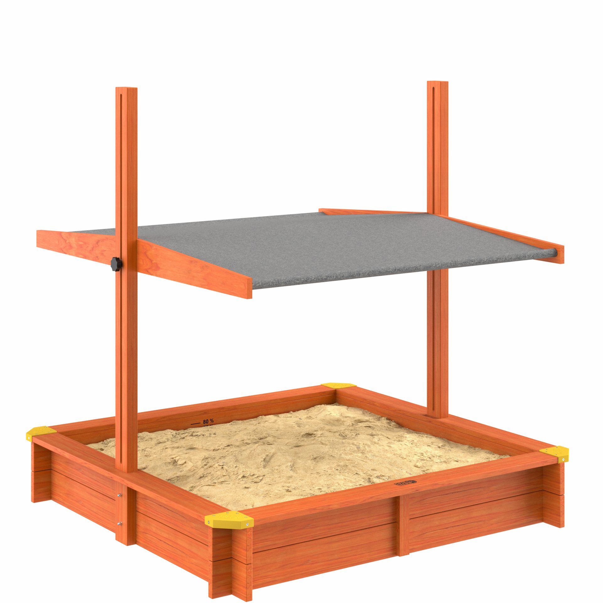 Sandkasten Sami 120x120cm UV-Schutz 50+