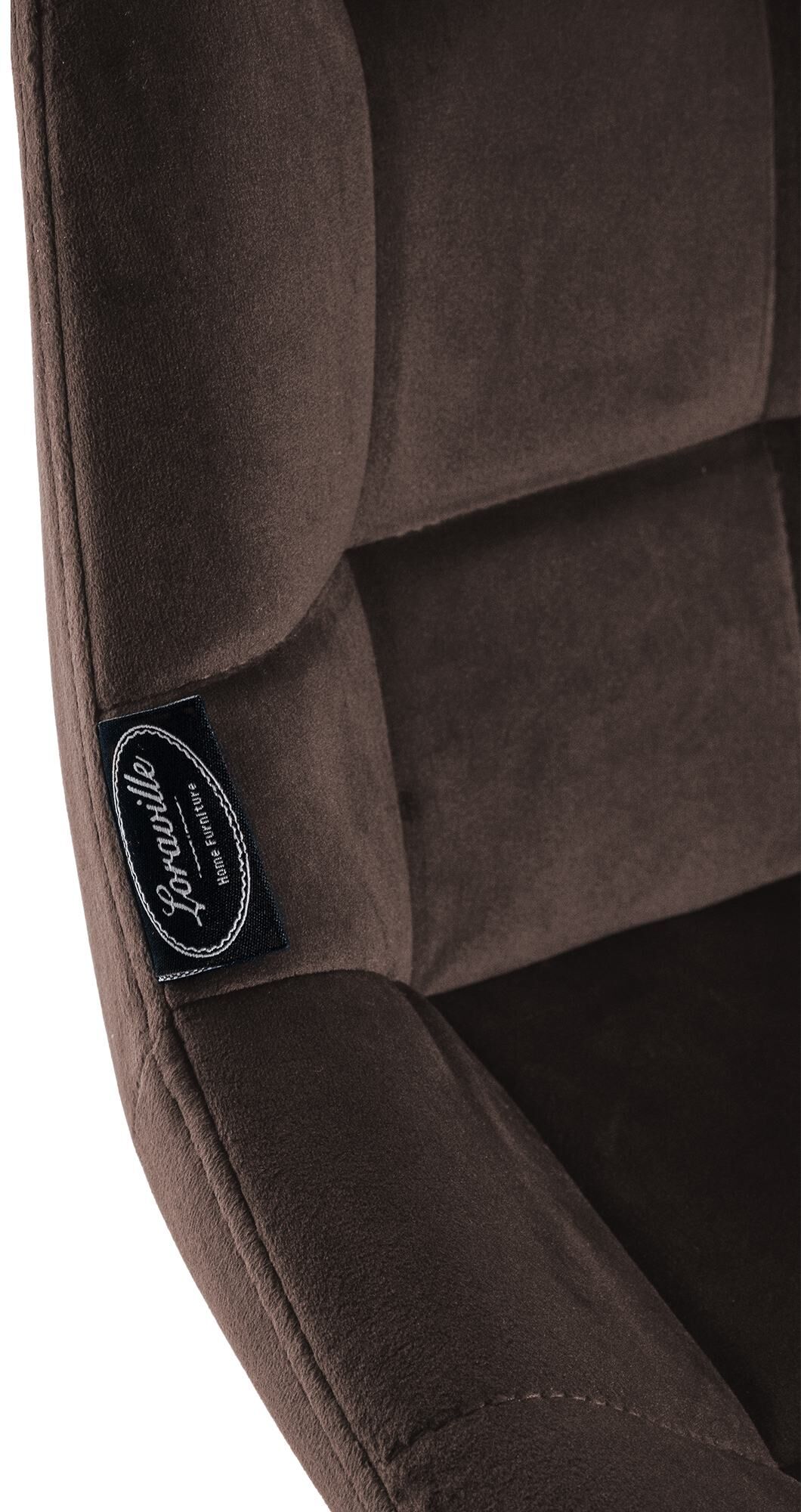 Barhocker Weston Schwenkbar Samt, braun