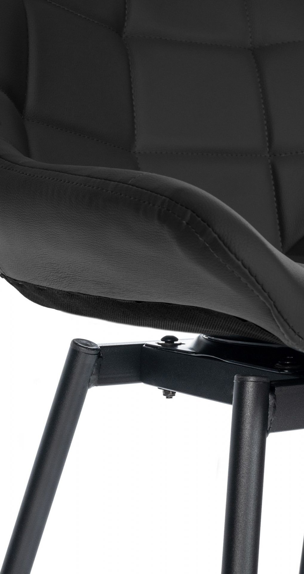 Barhocker Weston Schwenkbar Kunstleder, schwarz