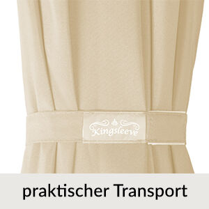 Sonnenschirm Beige Alu Ø300cm UV-Schutz 80+