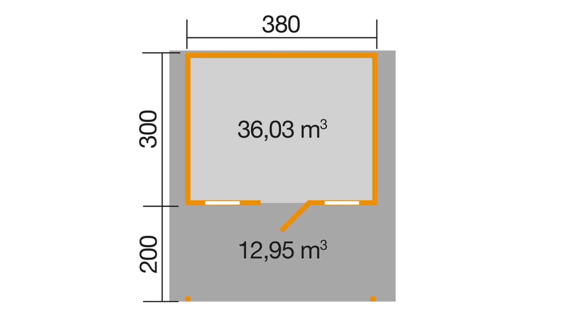weka Weekendhaus 138 A Gartenhaus 4,5x5,1m