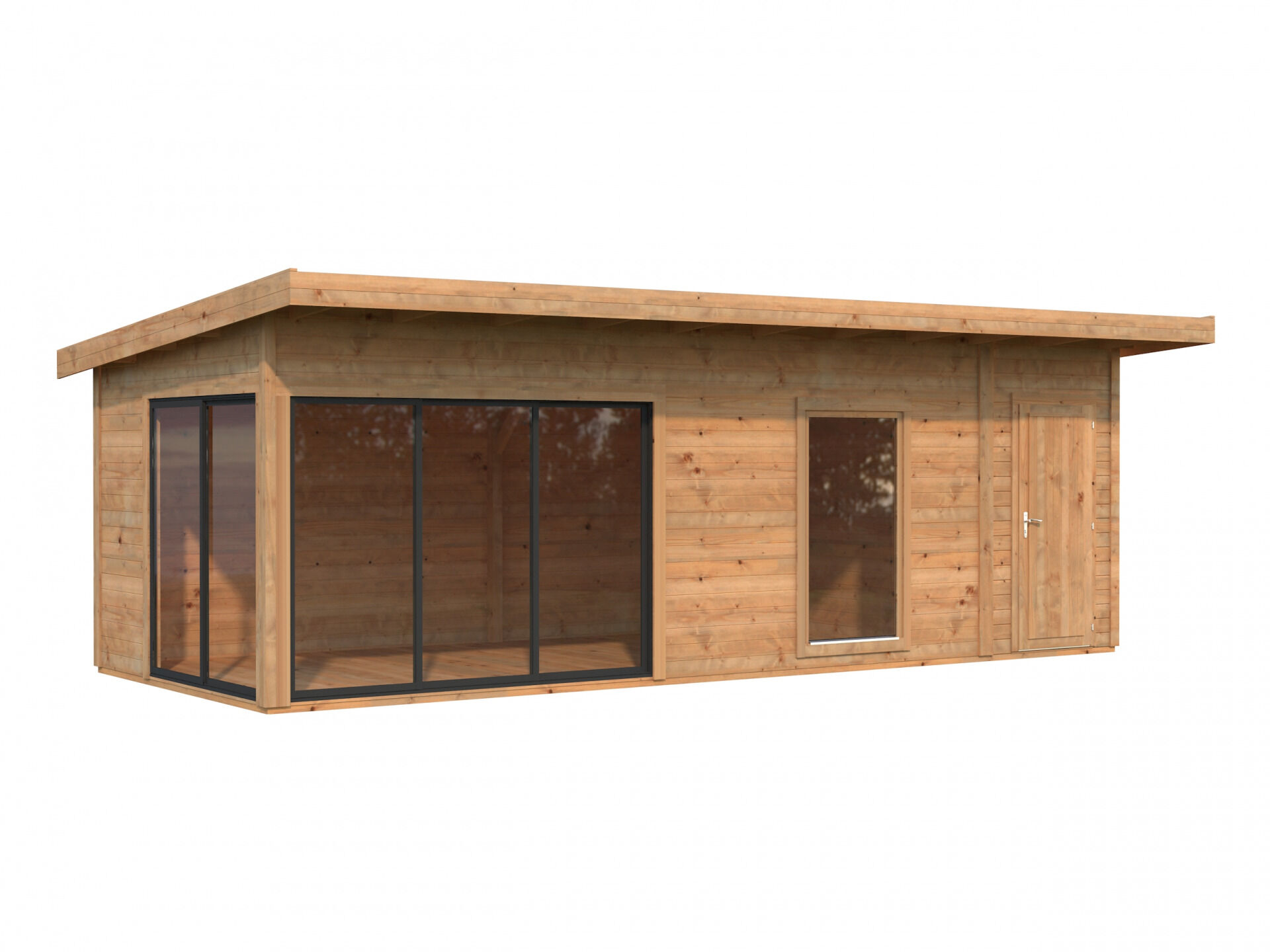 Palmako Pultdach Gartenhaus Andrea 21,1 m² Slide Plus