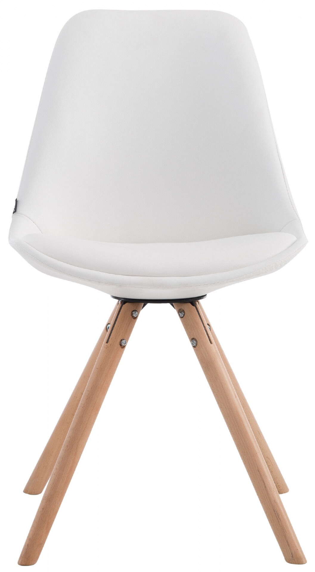 Besucherstuhl Laval Natura Rund, weiß