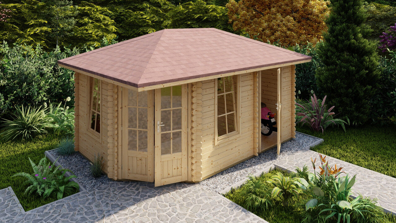 5 Eck Gartenhaus Norwegen 9