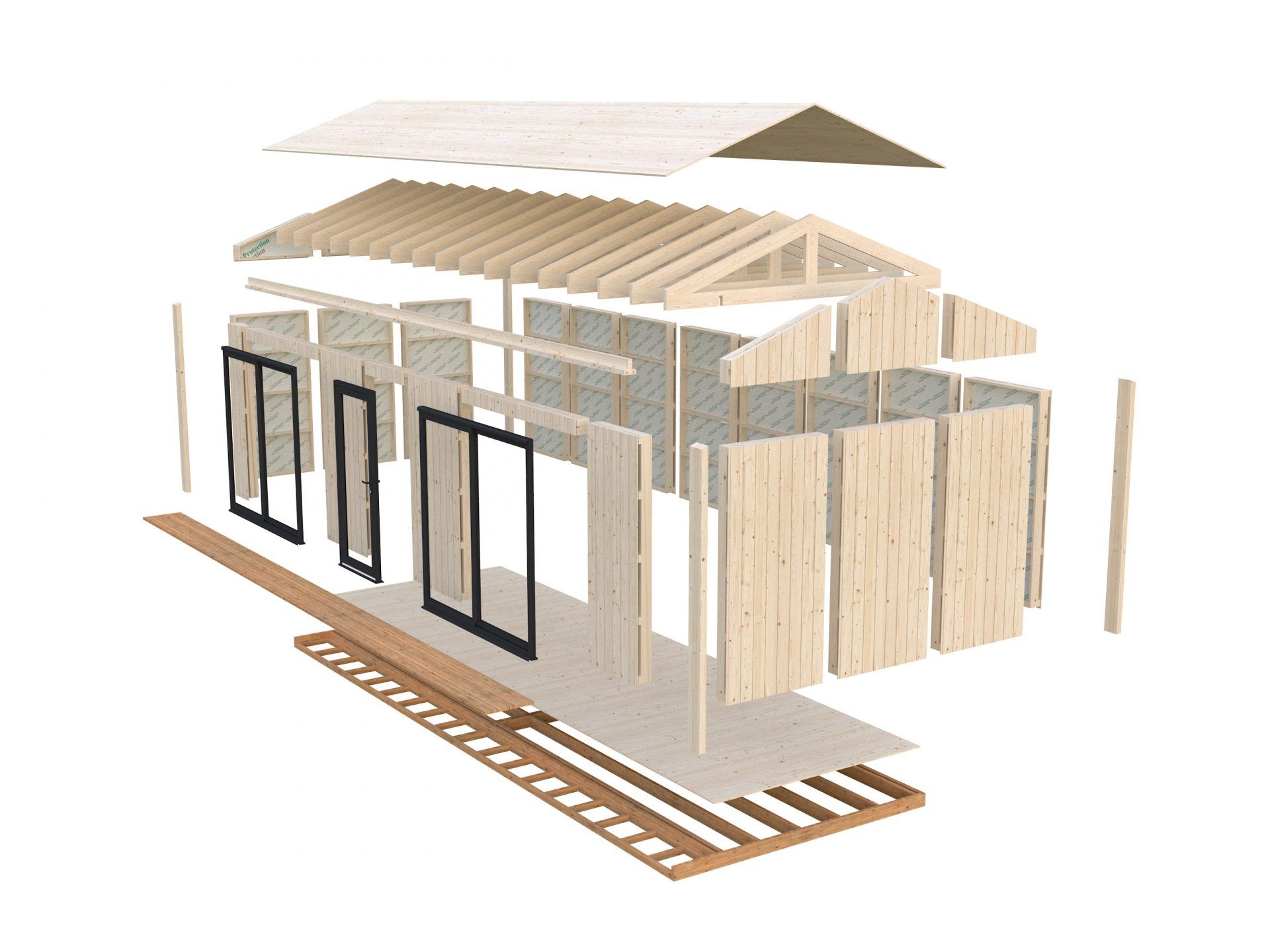 Palmako Tinyhaus Gartenhaus Rebekka 22,4 m²