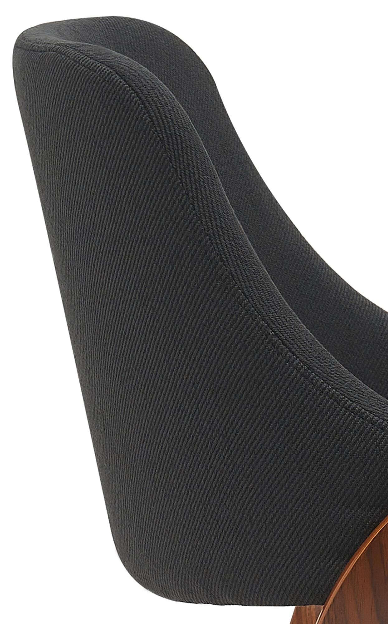 Esszimmerstuhl Vangale Stoff, walnuss/schwarz