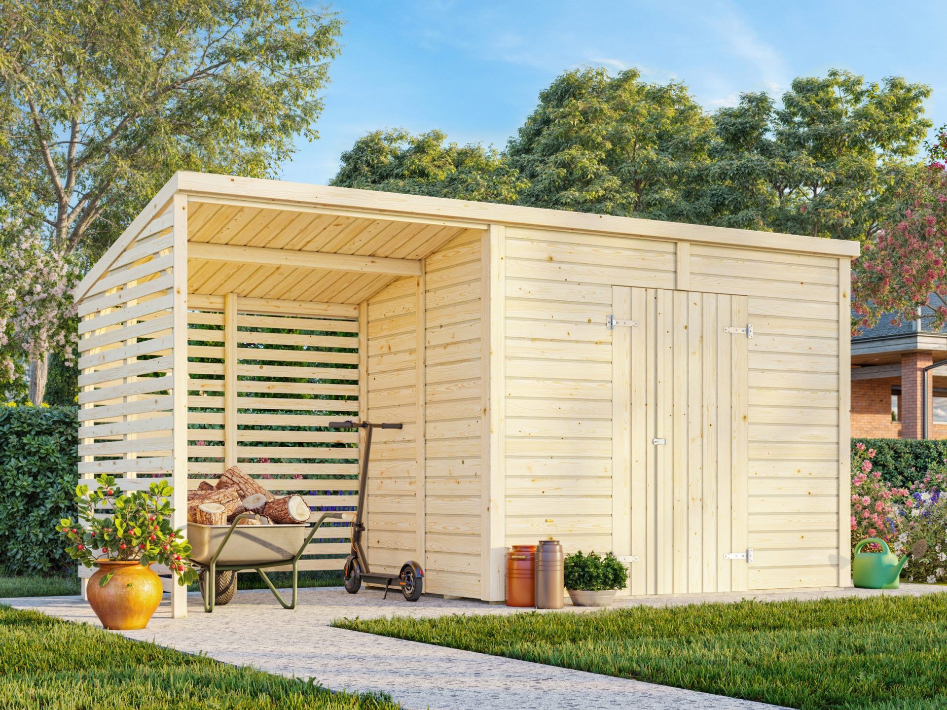 Palmako Gerätehaus Leif 4,5+2,9 m²