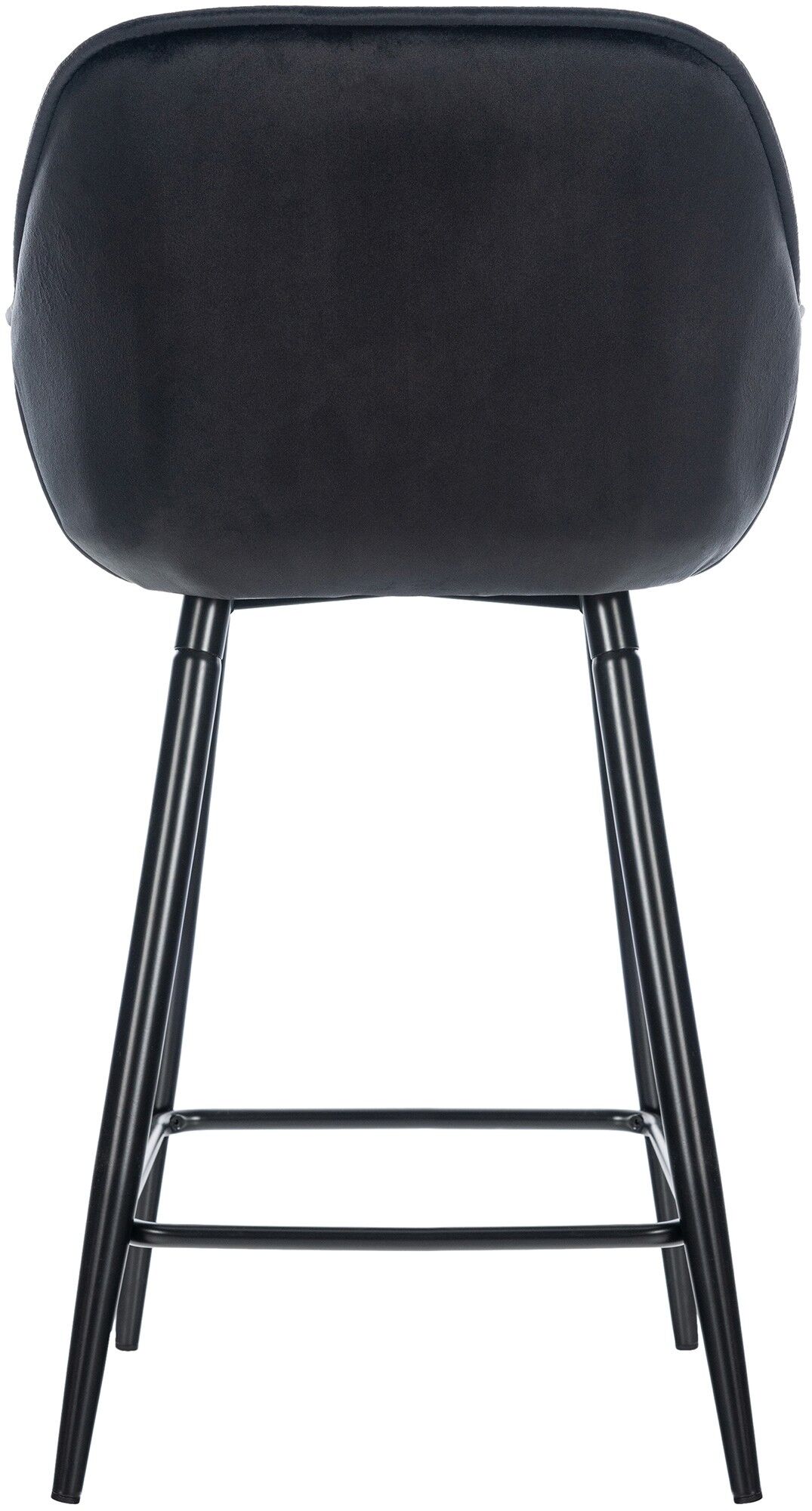 Barhocker Gibson Samt, schwarz