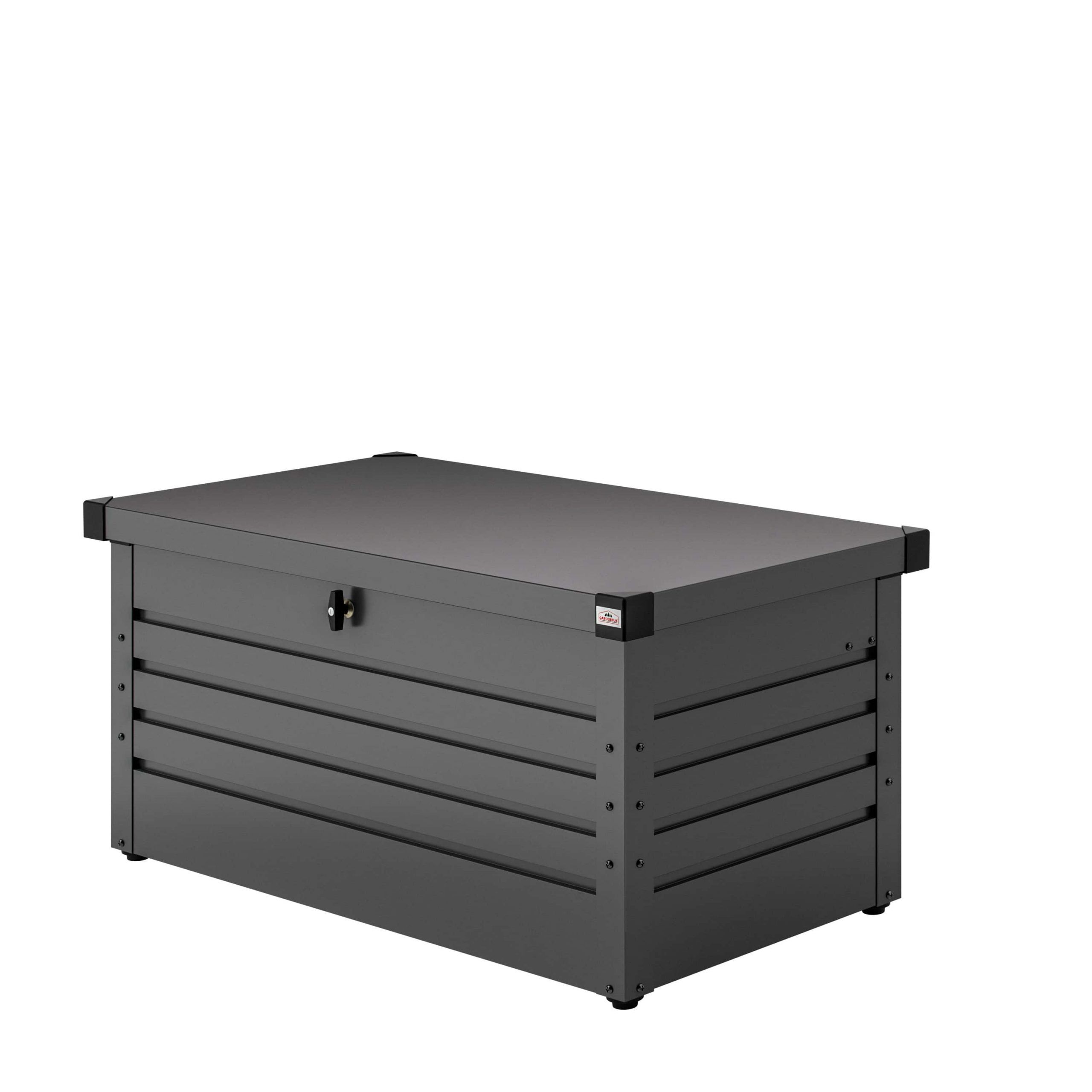 Gartenbox 385L Anthrazit wasserdicht abschließbar bis 100kg verzinkt