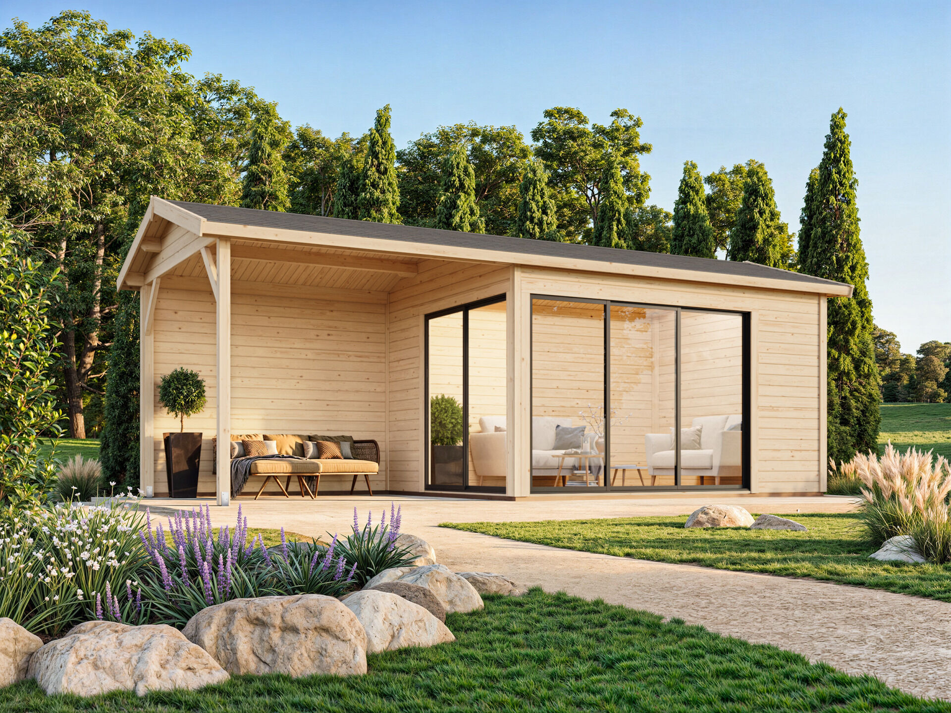 Palmako Gartenhaus Amanda 11,2+7,8 m2 Slide