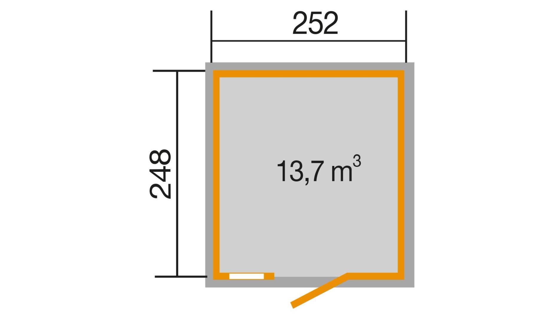 weka Schwedenhaus Gartenhaus 3,1x3,0m