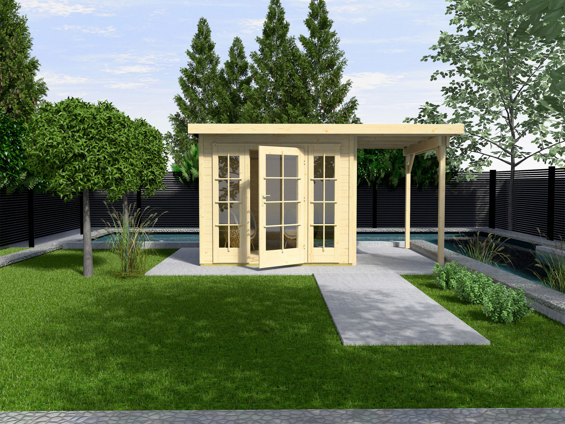 weka Gartenhaus Panorama 172 6,1x3,4m