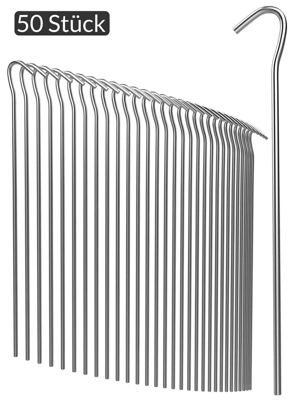 Heringe 50er-Set Stahl Ø3,5mm verzinkt