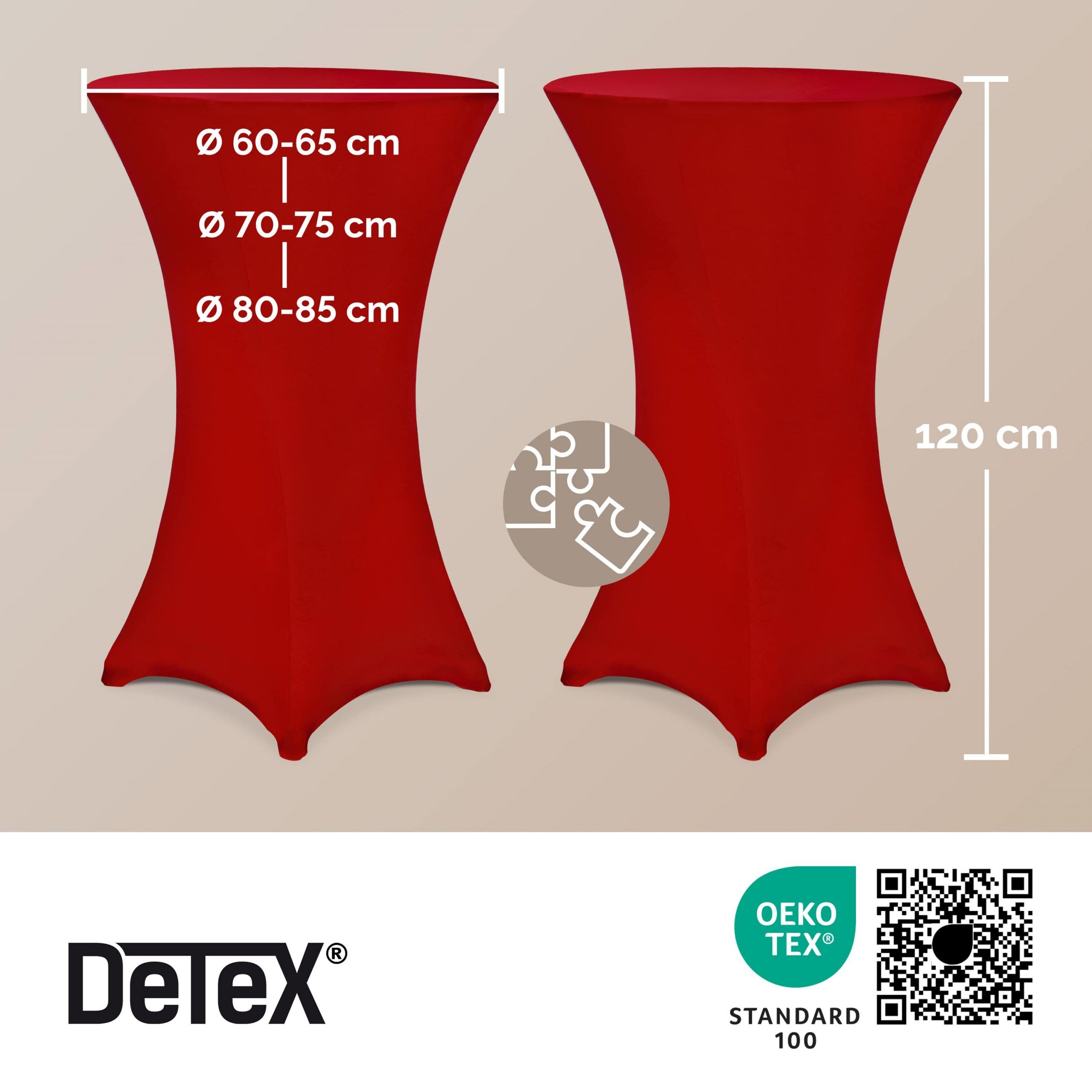 Stehtischhusse Bordeaux Ø60cm