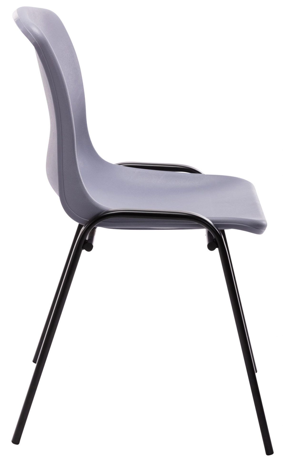 4er Set Stapelstuhl Nowra Kunststoff, grau