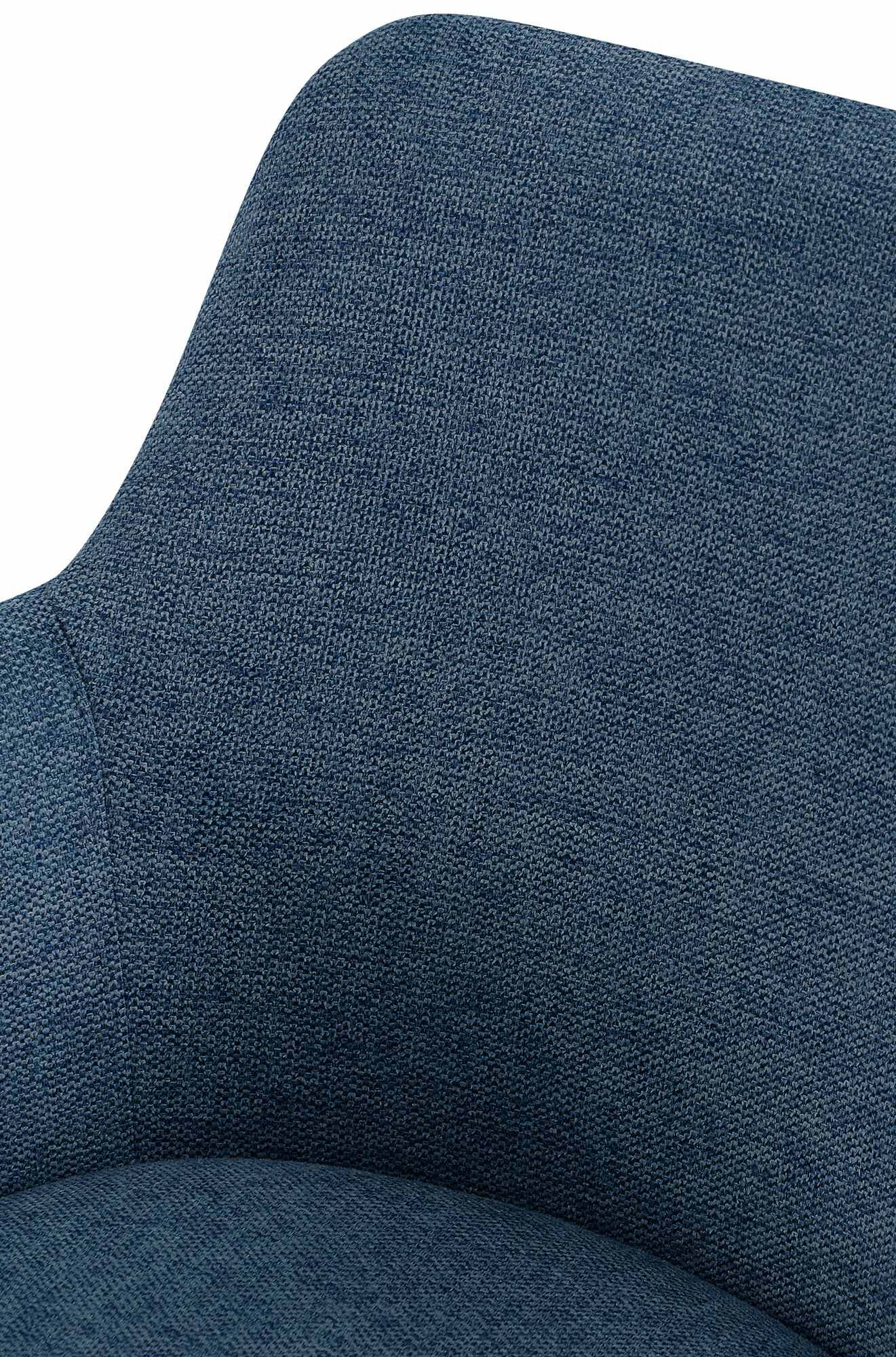 2er Set Esszimmerstuhl Olema Stoff, blau