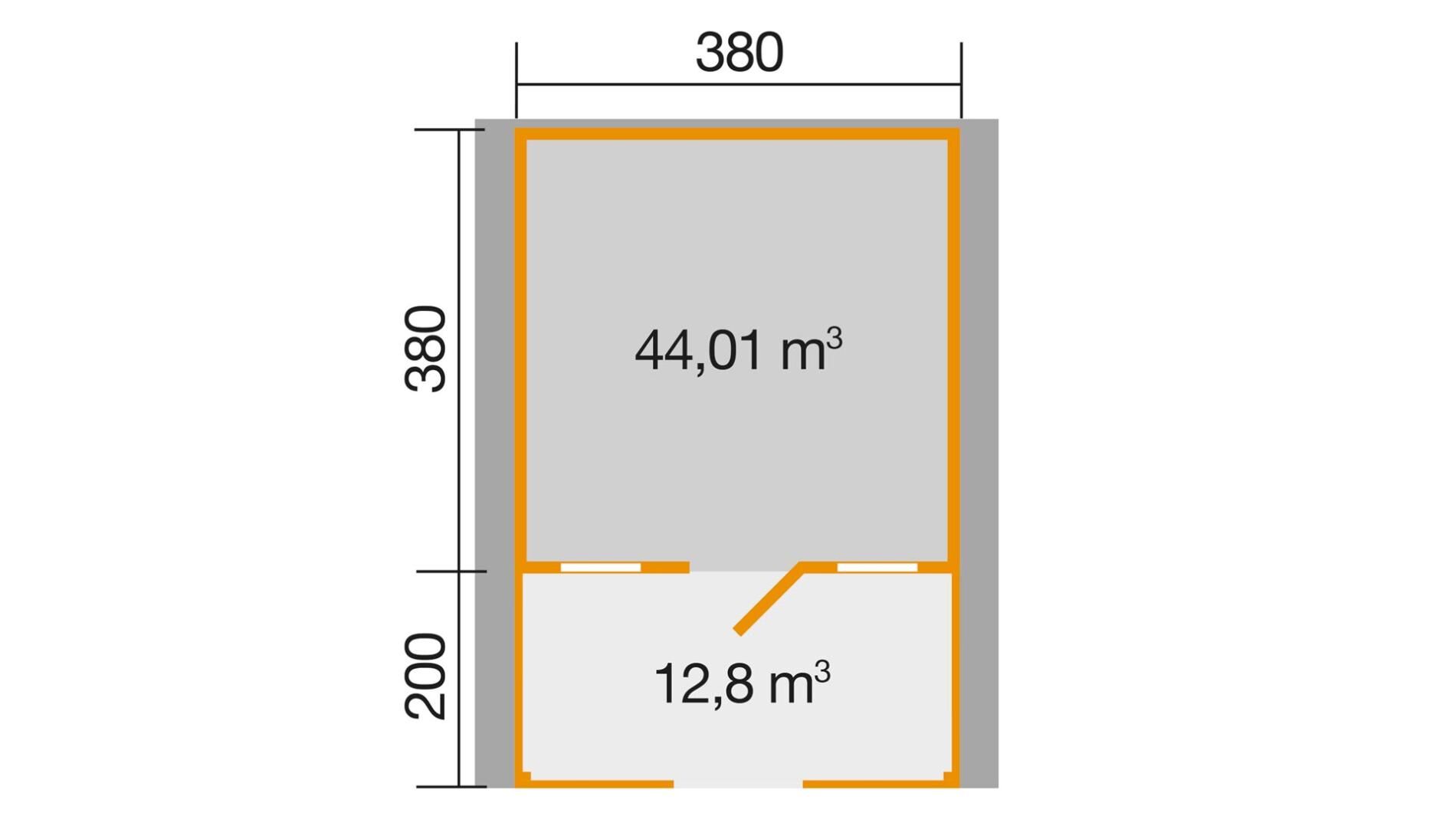 weka Weekendhaus 138 B Gartenhaus 4,5x5,9m