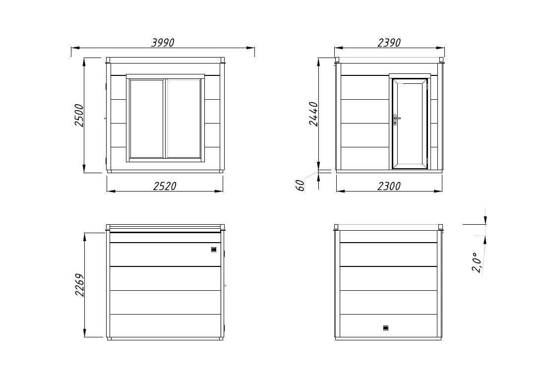 Palmako Saunahaus Grace Sauna 5,3 m2