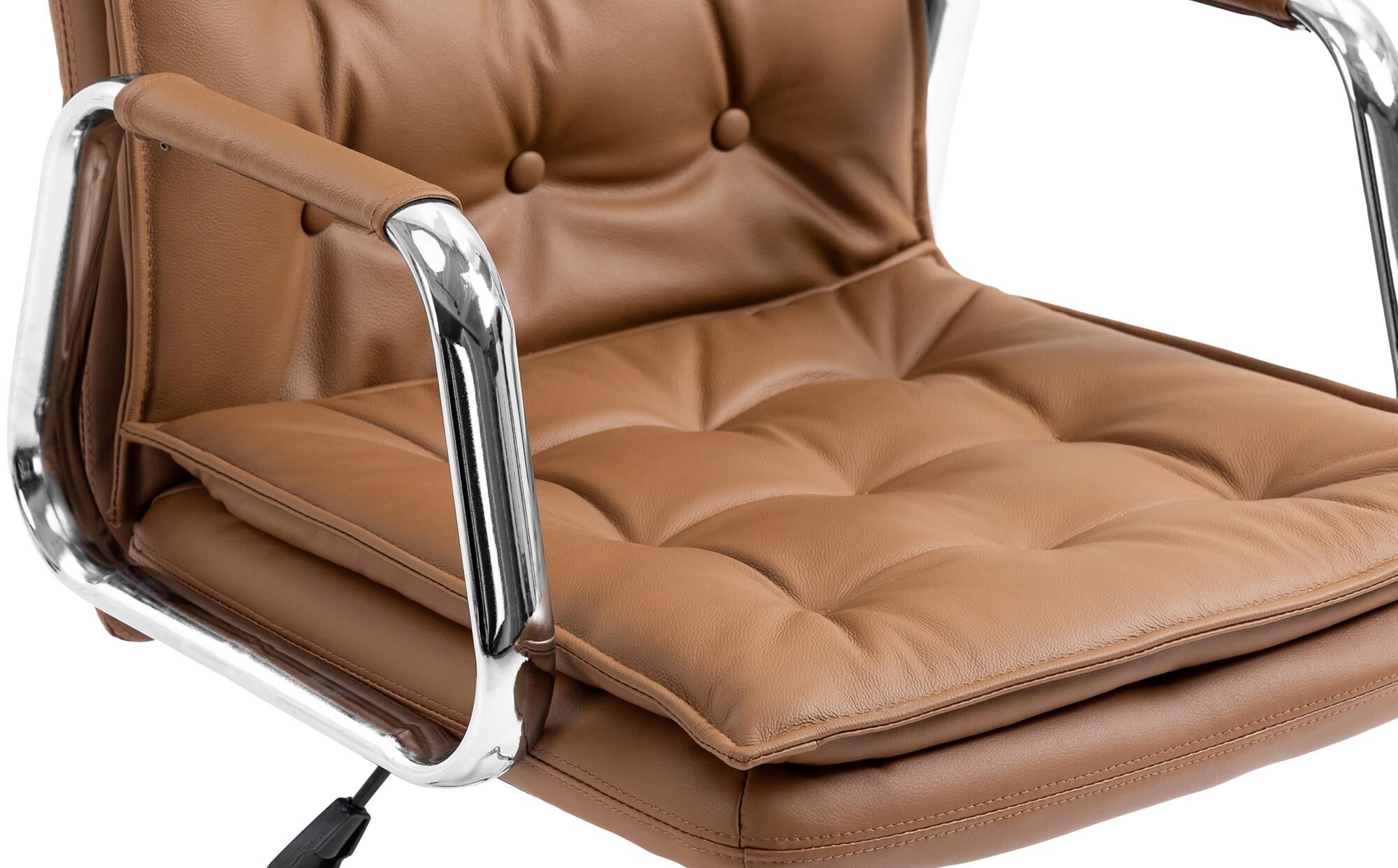 Bürostuhl Sotira Echtleder, hellbraun