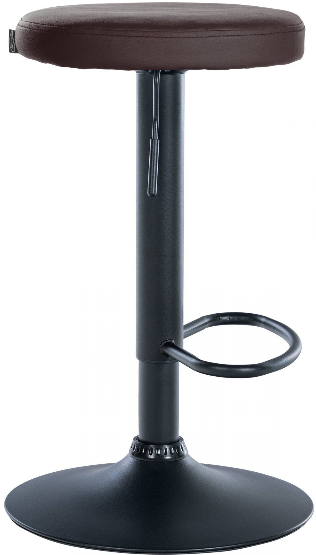 Barhocker Ponte Kunstleder schwarz, braun