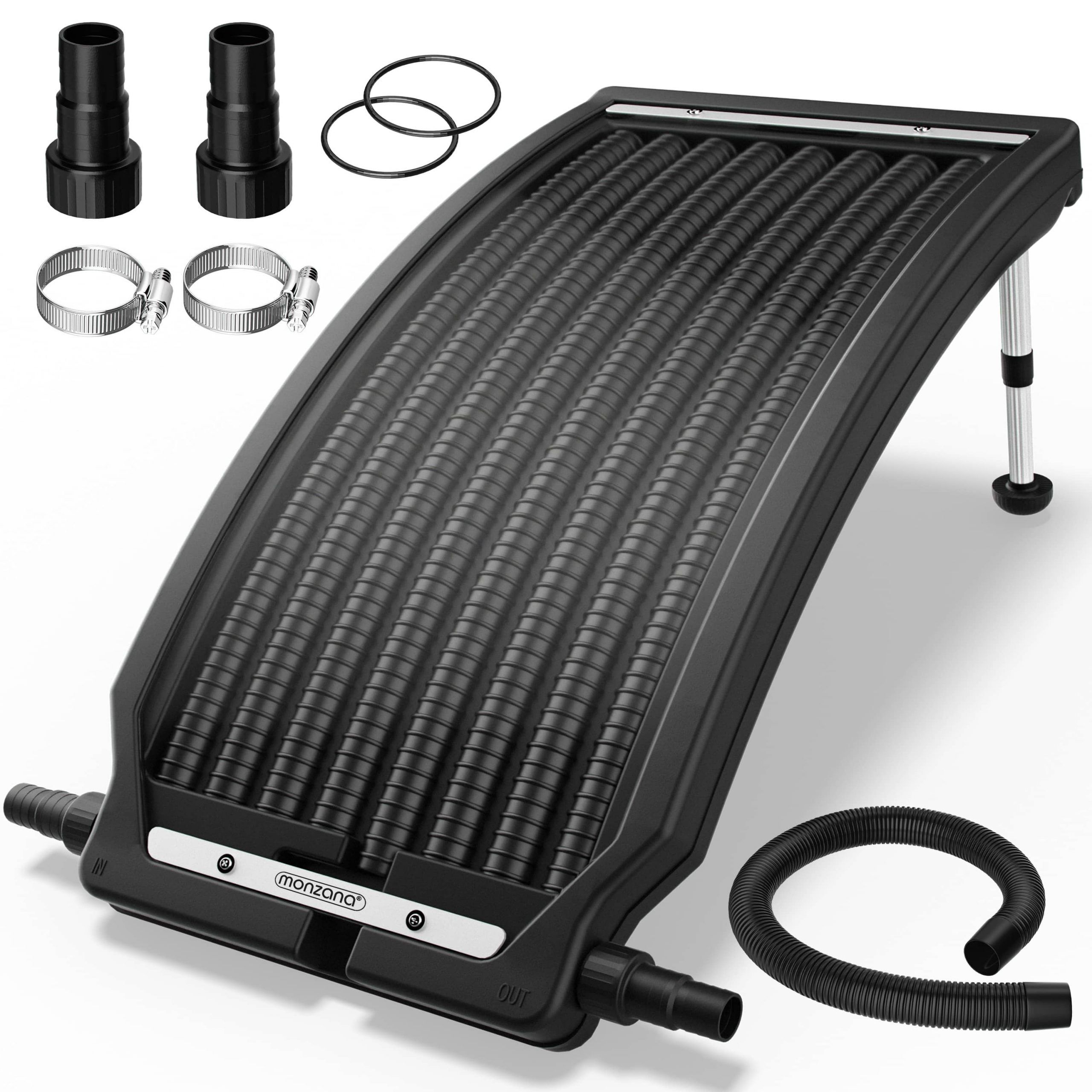Poolheizung Solar Anthrazit 112x55x14cm Sonnenkollektor Solarheizung