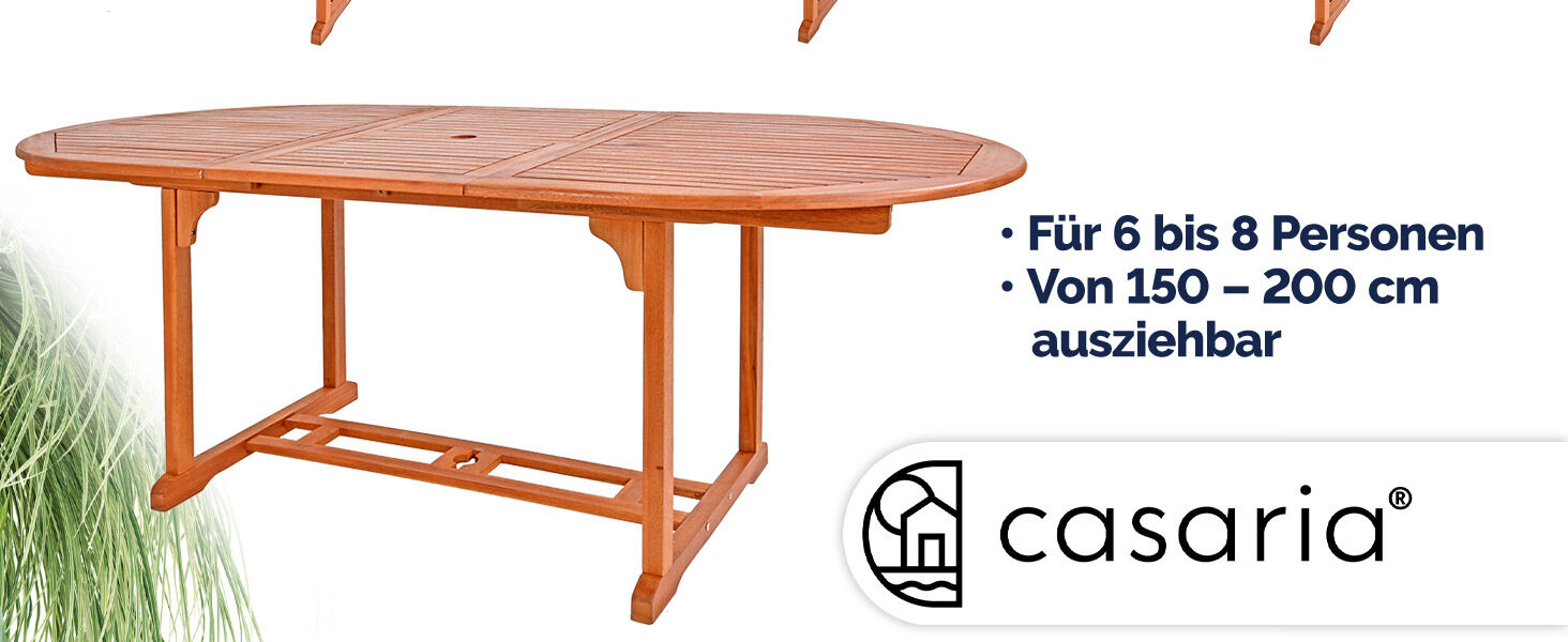 Garten-Sitzgruppe Vanamo 7-tlg Eukalyptusholz FSC®-zertifiziert