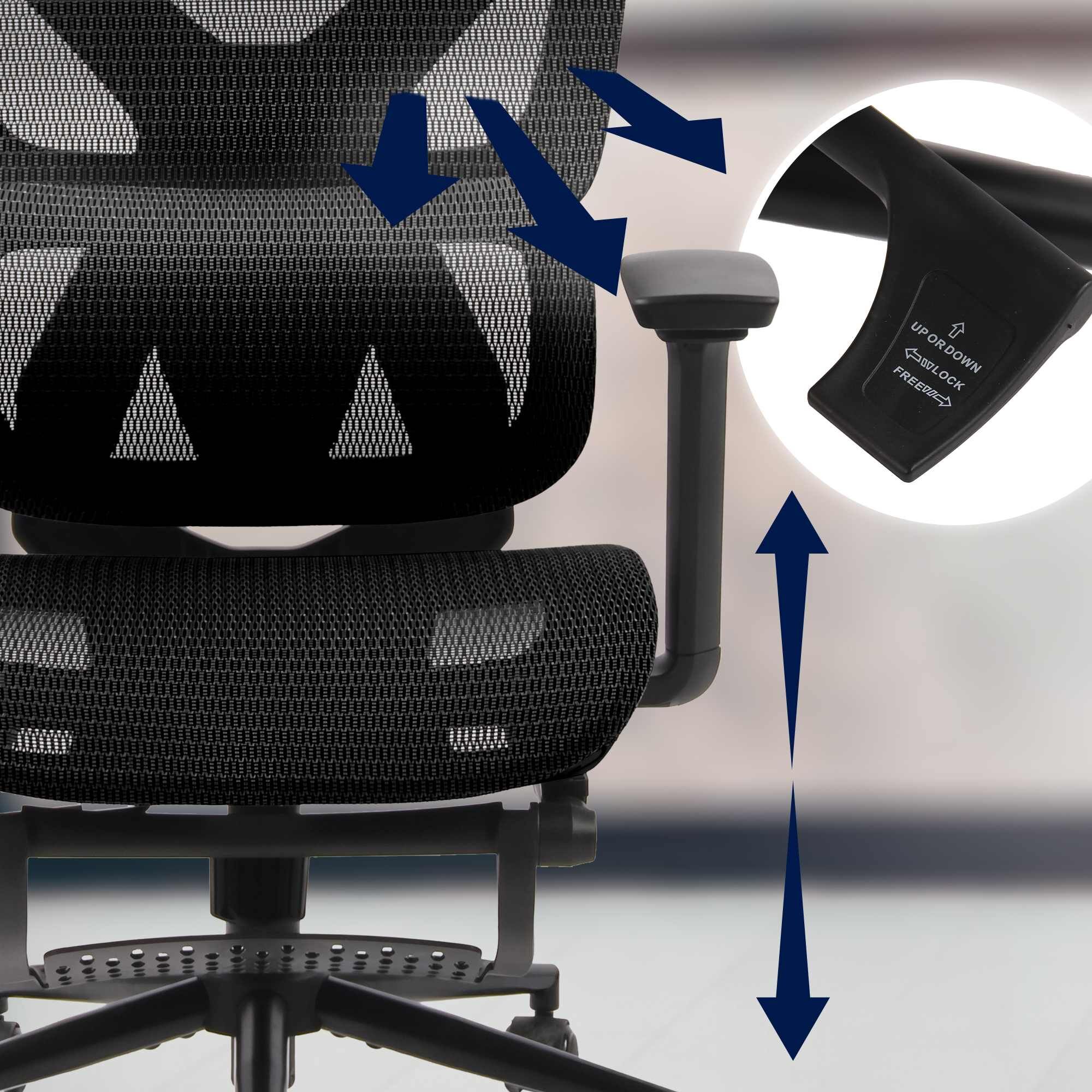 Bürostuhl Reston, schwarz/schwarz