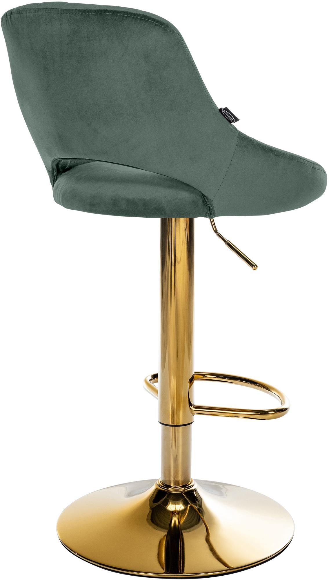 Barhocker Milet Samt gold, grün
