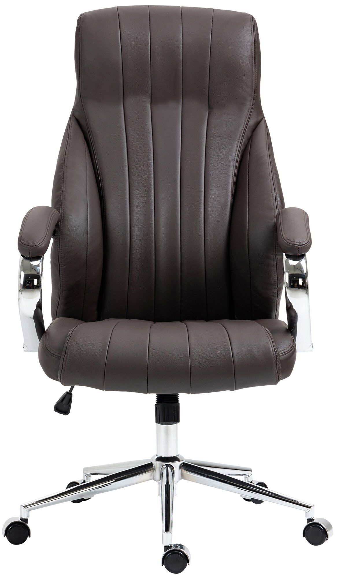 Bürostuhl Wigan Echtleder, braun