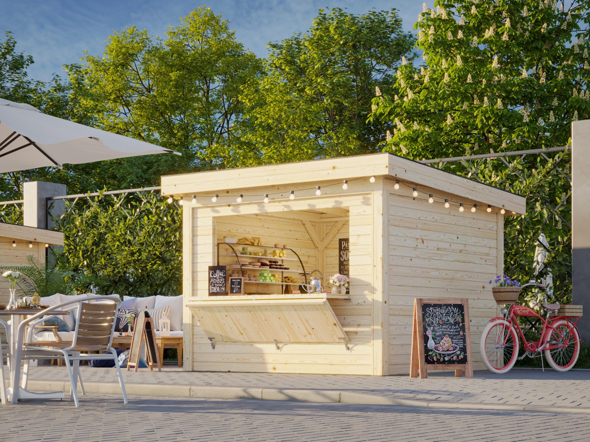 Palmako Marktstand Lenna 8,3 m2 Set 304