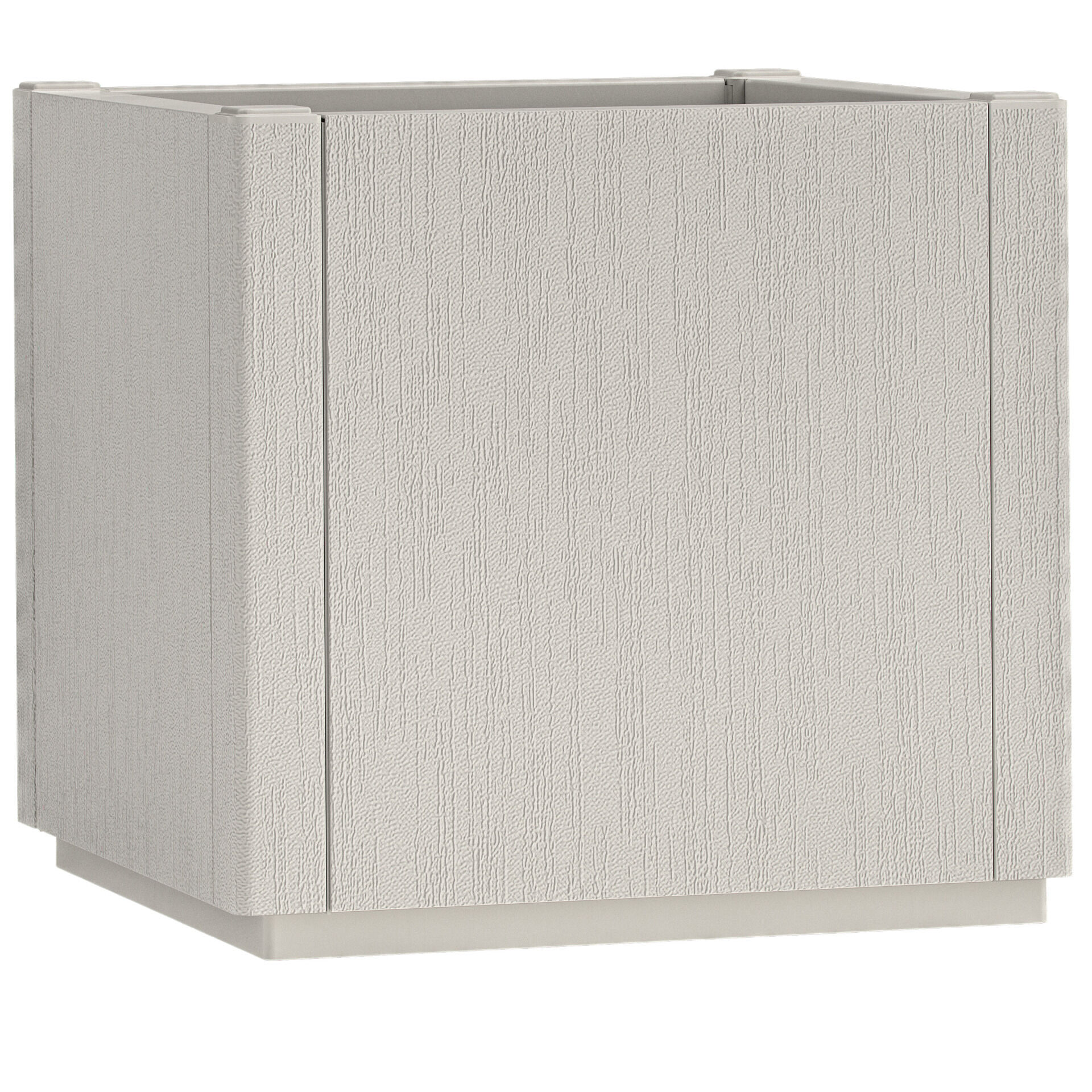 Blumentopf Ethica Kreideweiß Kunststoff 36x36x35cm