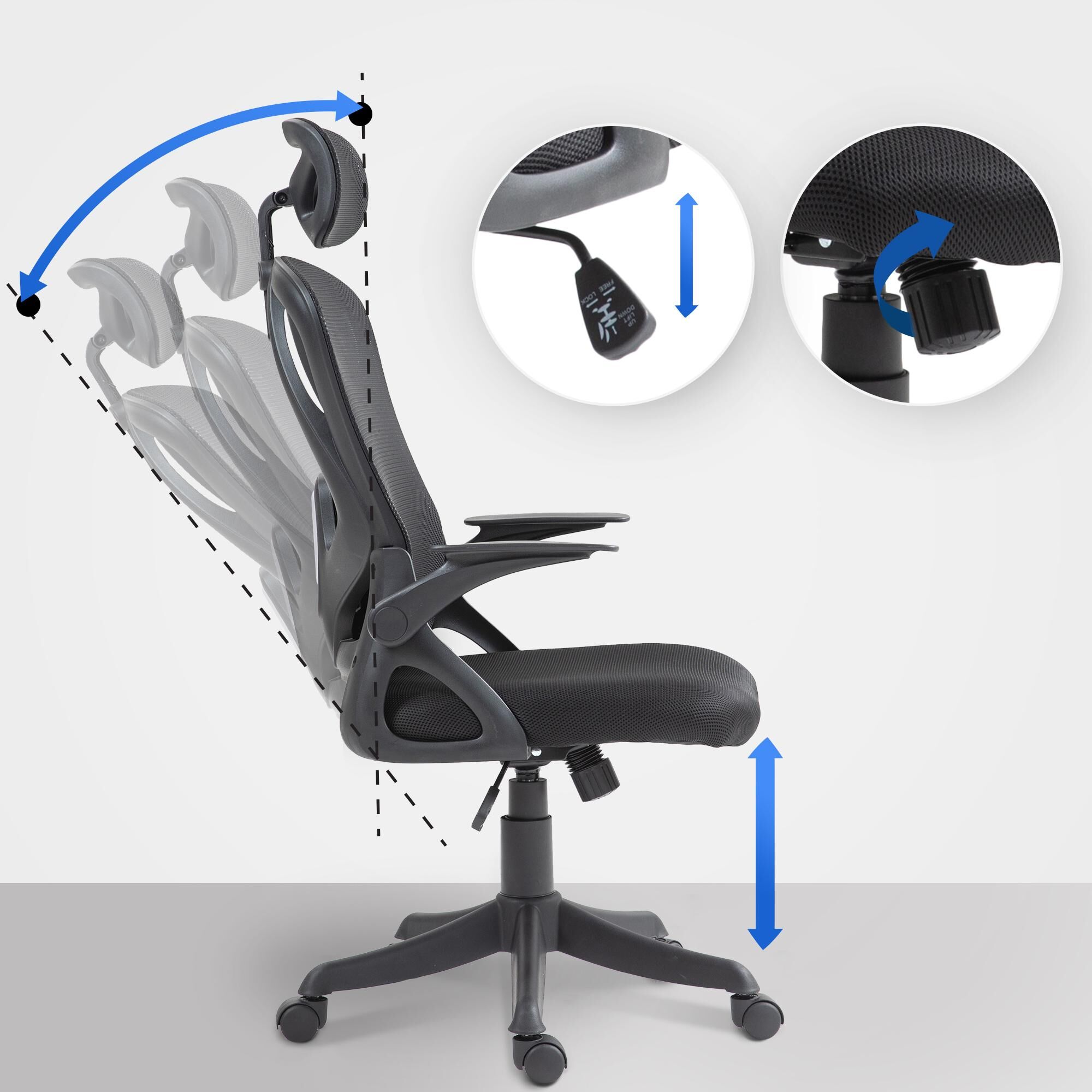 Bürostuhl Taos, schwarz