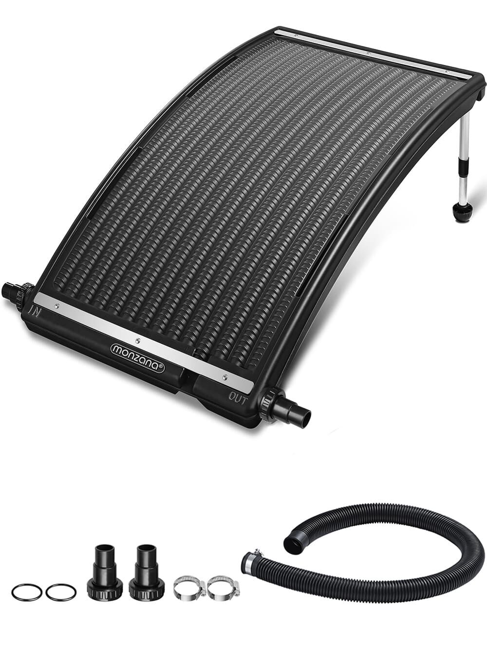 Poolheizung Solar Anthrazit 112x55x14cm Sonnenkollektor Solarheizung