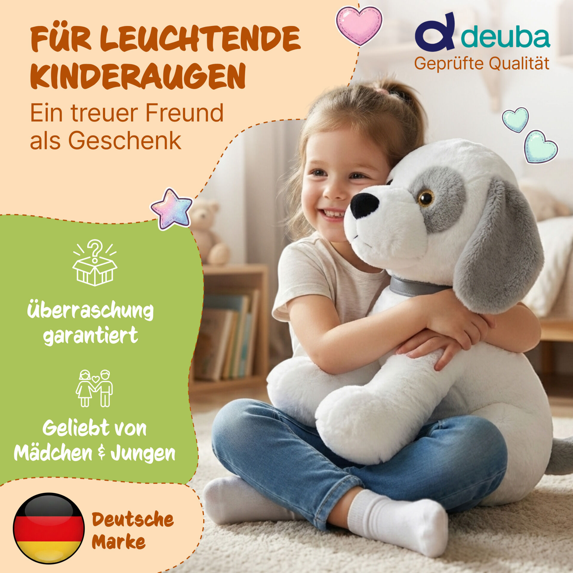 Kuscheltier Hund 58cm