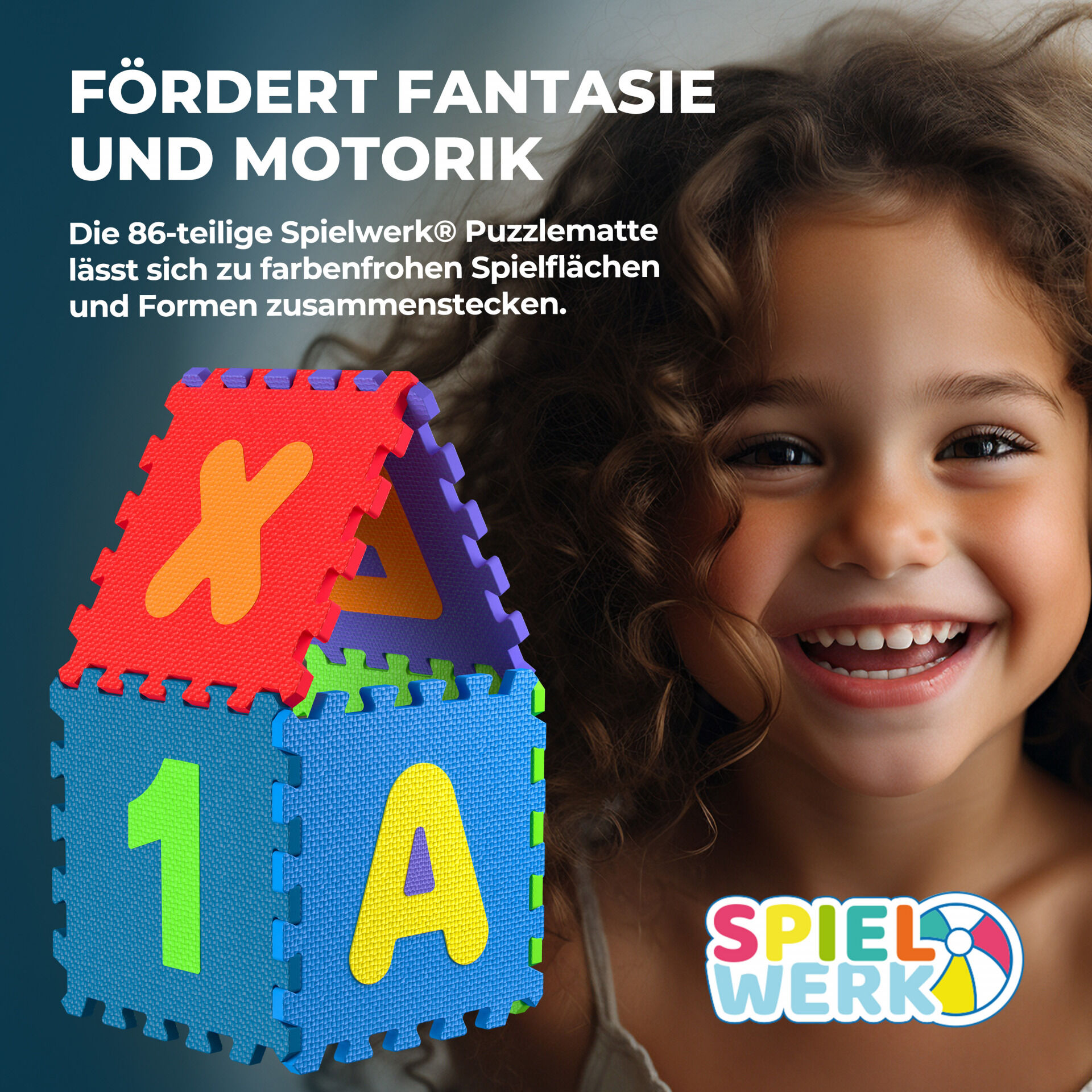 Puzzlematte 86-tlg Bunt