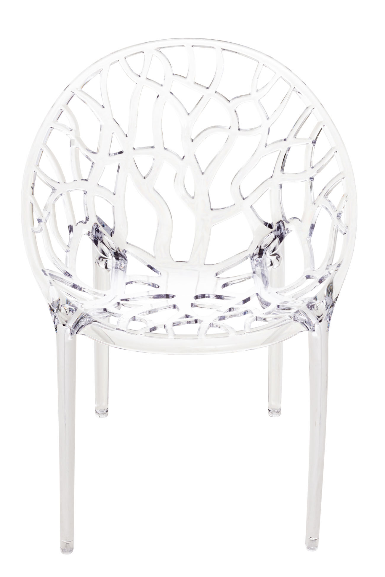 2er SET Stapelstuhl CRYSTAL, transparent