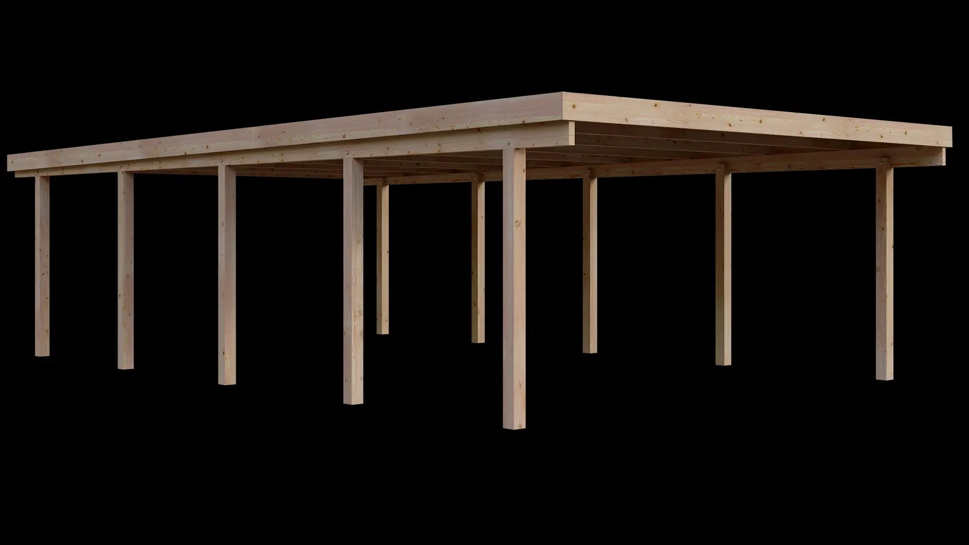 Carport VC 510x900 Lärche