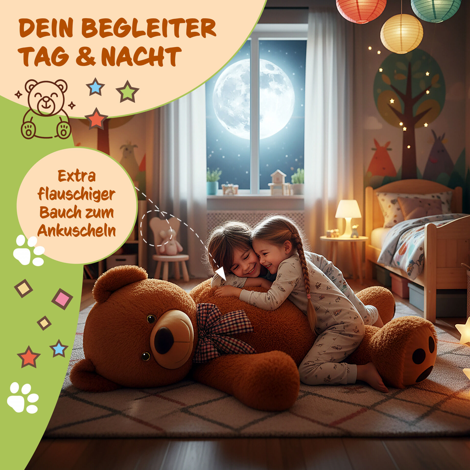 Plüschtier Teddybär XL Braun 100cm
