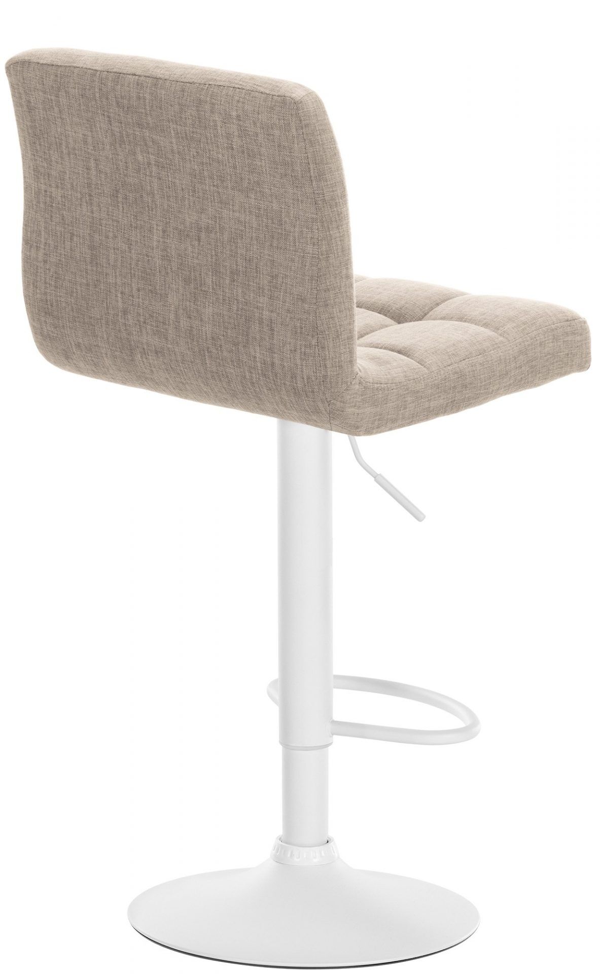 2er Set Barhocker Calma Stoff weiß, creme