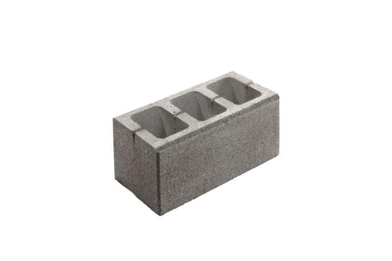 Mauerstein Bellamur Mini Vollstein 40x20x16,5 cm, Grau mit Fase