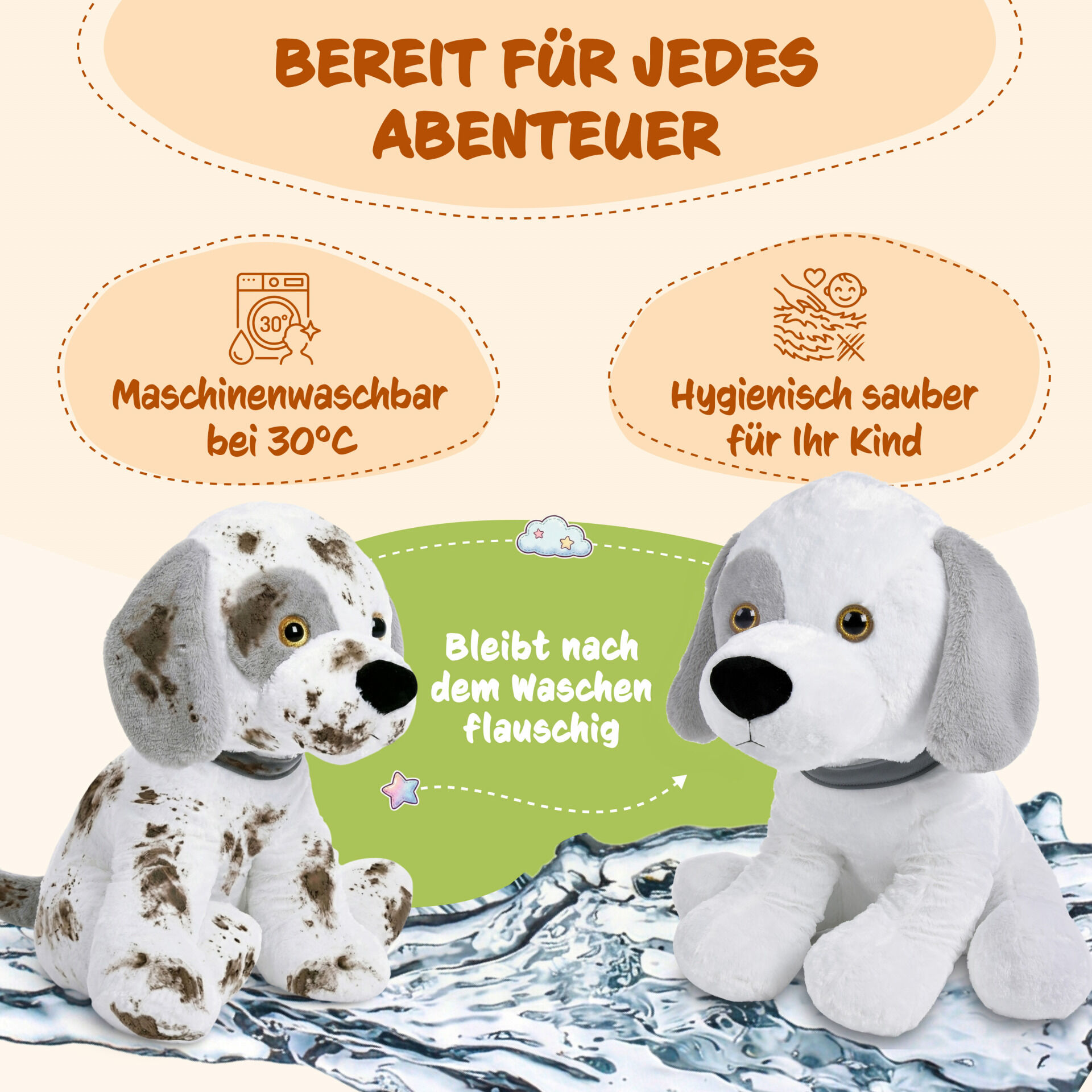 Kuscheltier Hund 58cm
