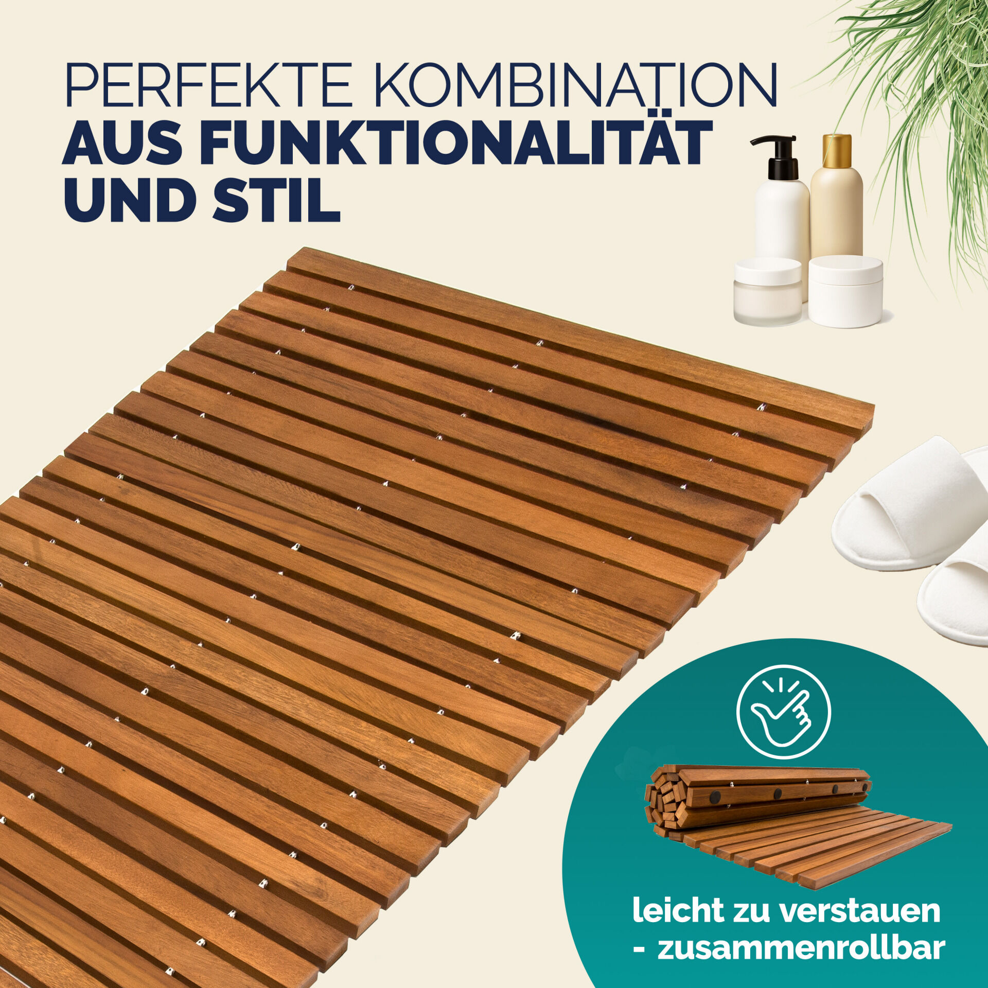 Badematte 76x50cm Akazie FSC®-zertifiziert
